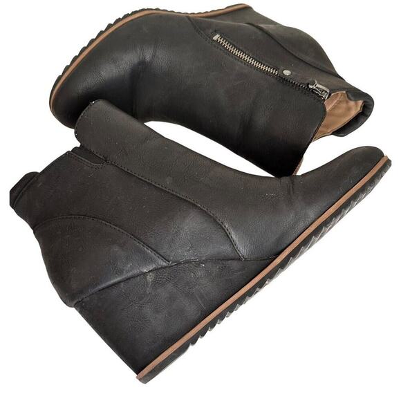 Soul Naturalizer Womens Size 10M Haley Black Wedge Boots Shoes Careerwear Witchy - Picture 10 of 16